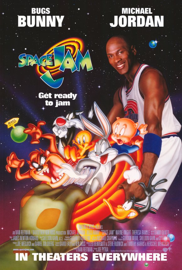 Michael Jordan SPACE JAM 1996 DVD Larry Bird CHARLES BARKLEY Patrick Ewing